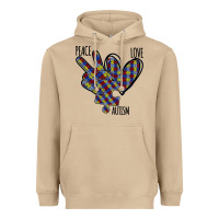 Mushroom Peace Love Autism Heavyweight Hoodie - Bettercallsaul