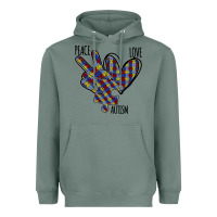 Sage Peace Love Autism Heavyweight Hoodie - Bettercallsaul