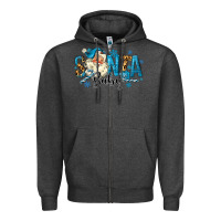 Charcoal Heather Santa Baby Christmas Zipper Hoodie - MaliasSmallBusiness