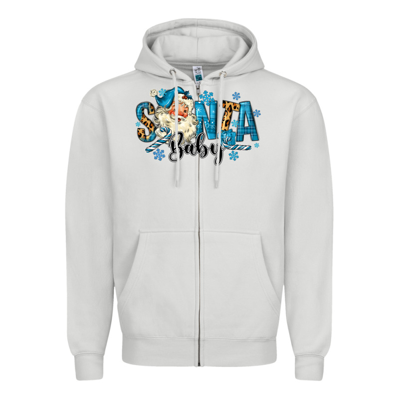Santa Baby Christmas Zipper Hoodie by MaliasSmallBusiness | Teevron