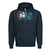 Navy Santa Baby Christmas Zipper Hoodie - MaliasSmallBusiness