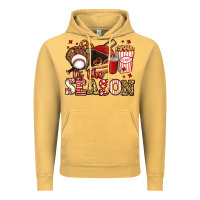 Vintage Mustard tis the season baseball Vintage Hoodie - Jasminsmagicworld
