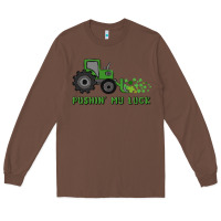 Chestnut pushin' my luck Long Sleeve Tee - MaliasSmallBusiness