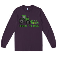Plum pushin' my luck Long Sleeve Tee - MaliasSmallBusiness