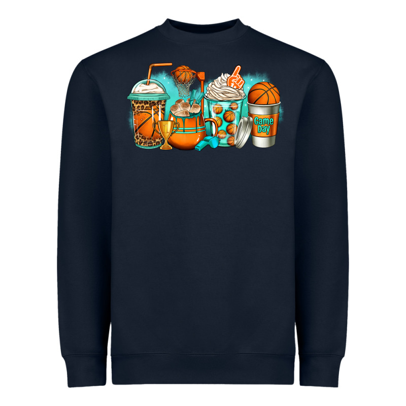 Basketball Coffee Cups Heavyweight Sweatshirt by Jasminsmagicworld | Teevron