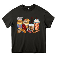 Asphalt bakery coffee cups Heavy Core Tee - Zillion Design Studio
