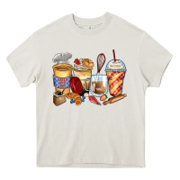 Cream bakery coffee cups Heavy Core Tee - Zillion Design Studio