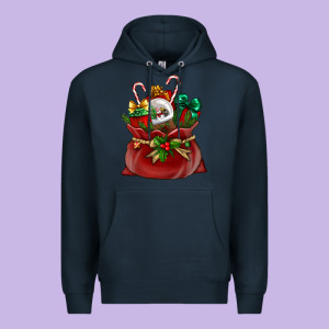 Chrismas Santa Claus Bag Premium Hoodie Designed By Nancycooperartshop