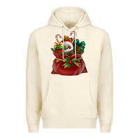 Sandshell Chrismas Santa claus bag Premium Hoodie - NancyCooperArtShop