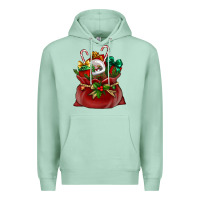 Seafoam Chrismas Santa claus bag Premium Hoodie - NancyCooperArtShop