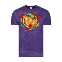 Cloud Purple empanadas plate and roses Vintage Tee - AdoDesignShop