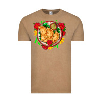 Vintage Coffee empanadas plate and roses Vintage Tee - AdoDesignShop