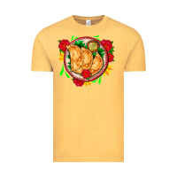 Vintage Mustard empanadas plate and roses Vintage Tee - AdoDesignShop