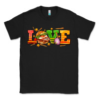 Black love with hamburger Classic Tee - AdoDesignShop