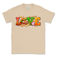 Mushroom love with hamburger Classic Tee - AdoDesignShop