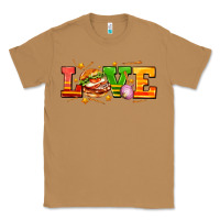 Toasted Coconut love with hamburger Classic Tee - AdoDesignShop