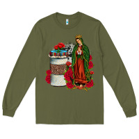 Army Green our lady of guadalupe coffee Long Sleeve Tee - JahusDesignShop