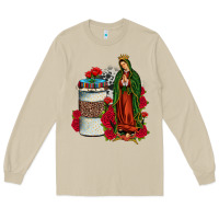 Mushroom our lady of guadalupe coffee Long Sleeve Tee - JahusDesignShop