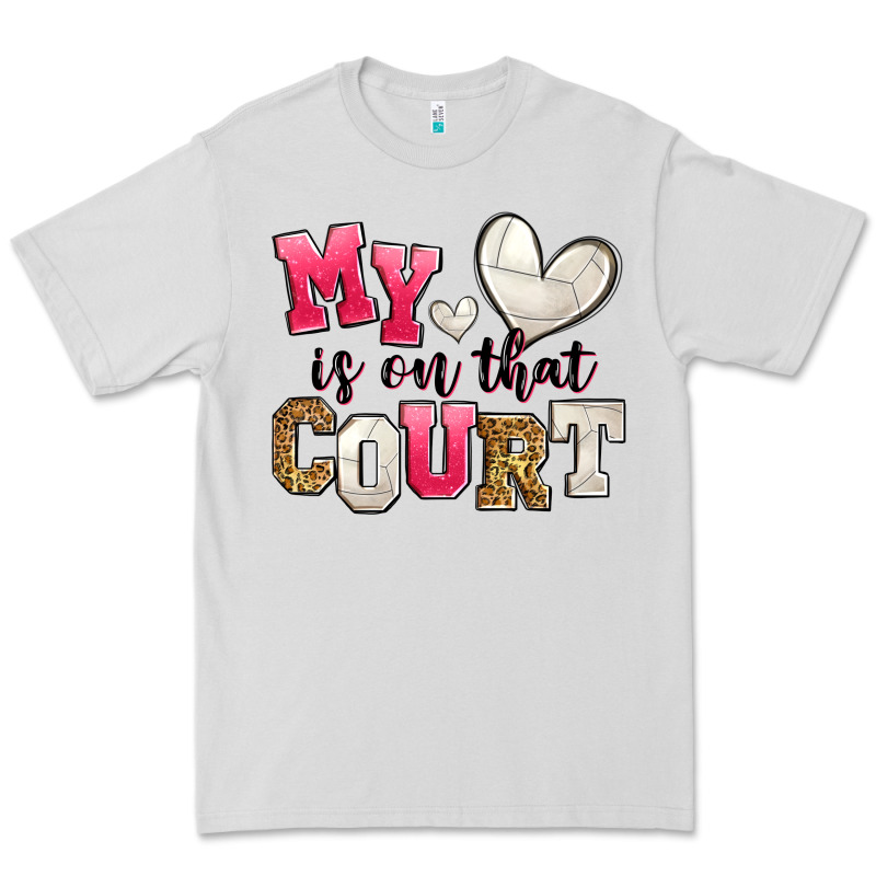 My Heart Is On That Court Volleyball Premium Tee by Zillion Design Studio | Teevron
