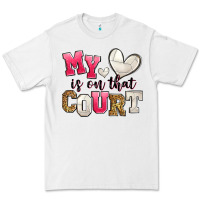 White my heart is on that court volleyball Premium Tee - Zillion Design Studio