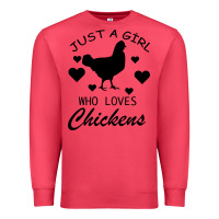 Cardinal Just A Girl Who Love Chickens Premium Sweatshirt - Bettercallsaul