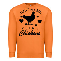 Carrot Just A Girl Who Love Chickens Premium Sweatshirt - Bettercallsaul