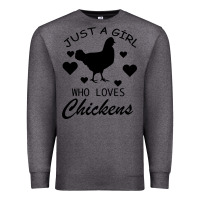 Charcoal Heather Just A Girl Who Love Chickens Premium Sweatshirt - Bettercallsaul