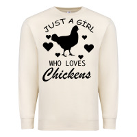 Sandshell Just A Girl Who Love Chickens Premium Sweatshirt - Bettercallsaul