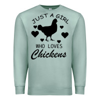 Seafoam Just A Girl Who Love Chickens Premium Sweatshirt - Bettercallsaul