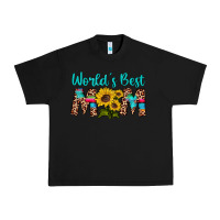Black world's best mom sunflower Urban Heavy Tee - Artiststas