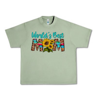 Oil Green world's best mom sunflower Urban Heavy Tee - Artiststas