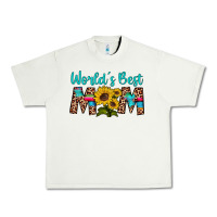 Pistachio world's best mom sunflower Urban Heavy Tee - Artiststas