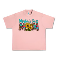 Salmon world's best mom sunflower Urban Heavy Tee - Artiststas