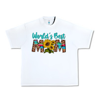 White world's best mom sunflower Urban Heavy Tee - Artiststas