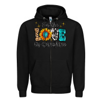 Black For The Love Of Sunshine Zipper Hoodie - MaliasSmallBusiness