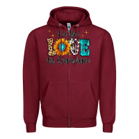 Burgundy For The Love Of Sunshine Zipper Hoodie - MaliasSmallBusiness