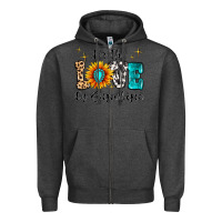 Charcoal Heather For The Love Of Sunshine Zipper Hoodie - MaliasSmallBusiness