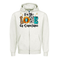 Oatmeal Heather For The Love Of Sunshine Zipper Hoodie - MaliasSmallBusiness