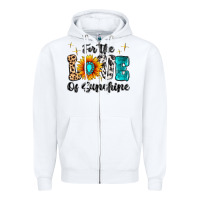 White For The Love Of Sunshine Zipper Hoodie - MaliasSmallBusiness
