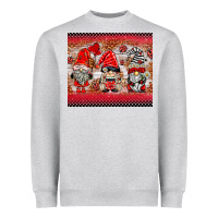 Heather Grey ladybug gnomies Heavyweight Sweatshirt - BarkalooDesign