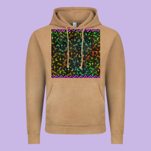 Halloween Witch Symbols Seamless Pattern Vintage Hoodie Designed By Bundleandbundleshop
