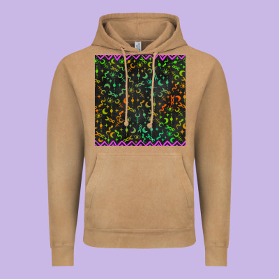 Halloween Witch Symbols Seamless Pattern Vintage Hoodie Designed By Bundleandbundleshop