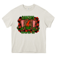 Cream santa's favorite elf Heavy Core Tee - RanaPortraitStore