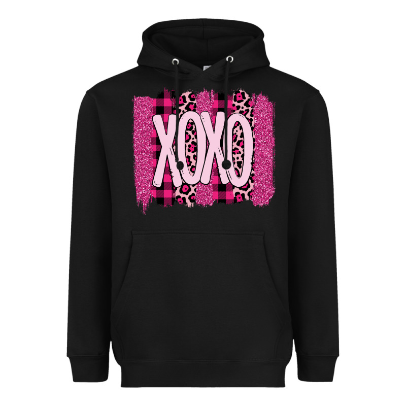 Love Xoxo Brushstrokes Valentines Heavyweight Hoodie by Bettercallsaul | Teevron