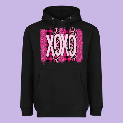 Love Xoxo Brushstrokes Valentines Heavyweight Hoodie Designed By Bettercallsaul