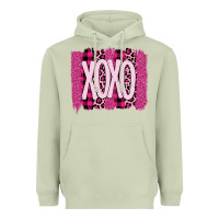 Matcha Love Xoxo Brushstrokes Valentines Heavyweight Hoodie - Bettercallsaul