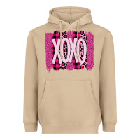 Mushroom Love Xoxo Brushstrokes Valentines Heavyweight Hoodie - Bettercallsaul