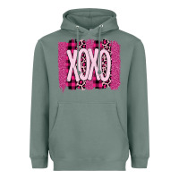 Sage Love Xoxo Brushstrokes Valentines Heavyweight Hoodie - Bettercallsaul