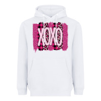 White Love Xoxo Brushstrokes Valentines Heavyweight Hoodie - Bettercallsaul