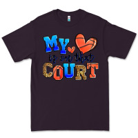 Plum my heart is on that court basketball Premium Tee - Zillion Design Studio